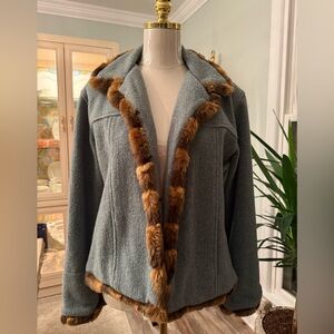T.P. Saddleblanket & Co Faux Fur Trim Jacket